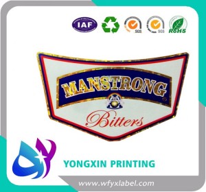 Printed self adhesive wine label