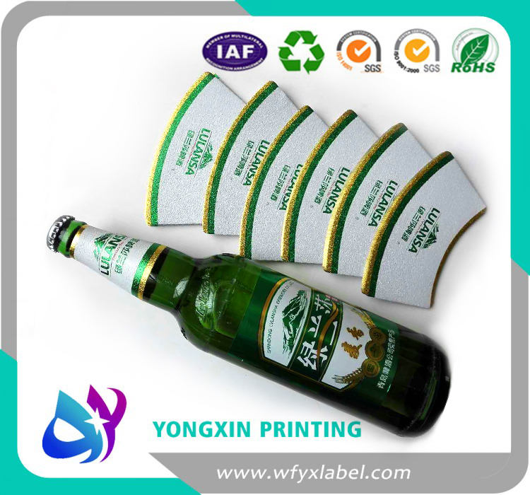 High glossy holographic metalized beer labels 