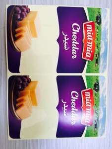 Customized self adhesive label sticker  food packing label